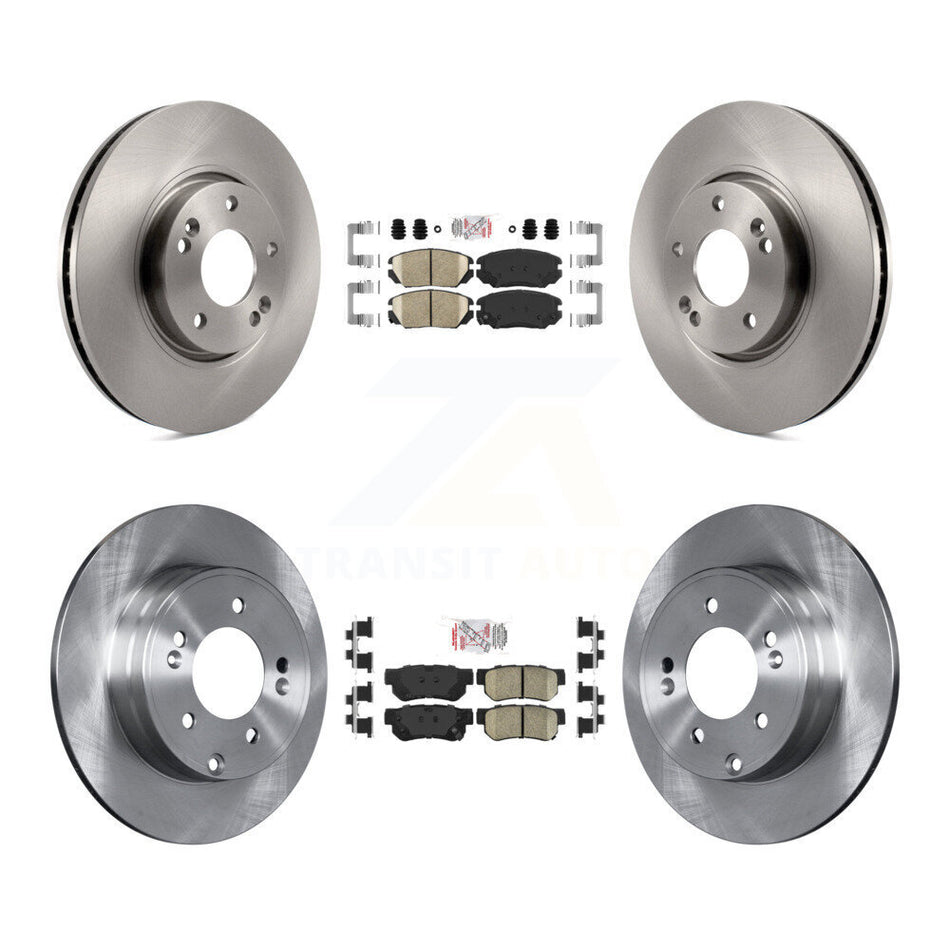 Front Rear Ceramic Pads And Disc Brake Rotors Kit For Hyundai Sonata 3.3L K8A-103131
