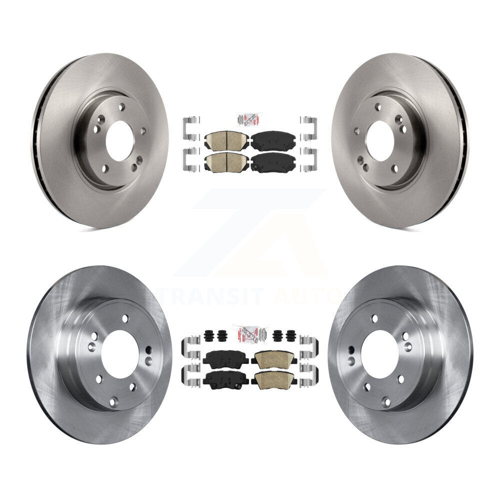 Front Rear Ceramic Pads And Disc Brake Rotors Kit For Hyundai Sonata 3.3L K8A-103133