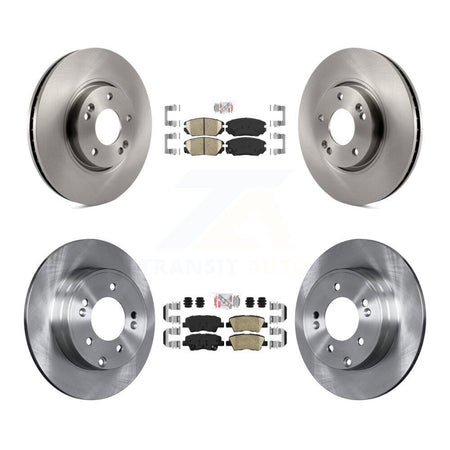 Front Rear Ceramic Pads And Disc Brake Rotors Kit For Hyundai Sonata 3.3L K8A-103133