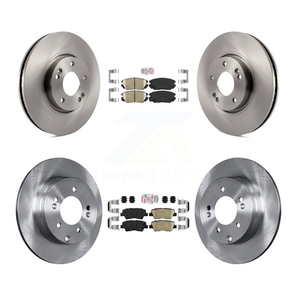 Front Rear Ceramic Pads And Disc Brake Rotors Kit For Hyundai Sonata 3.3L K8A-103133
