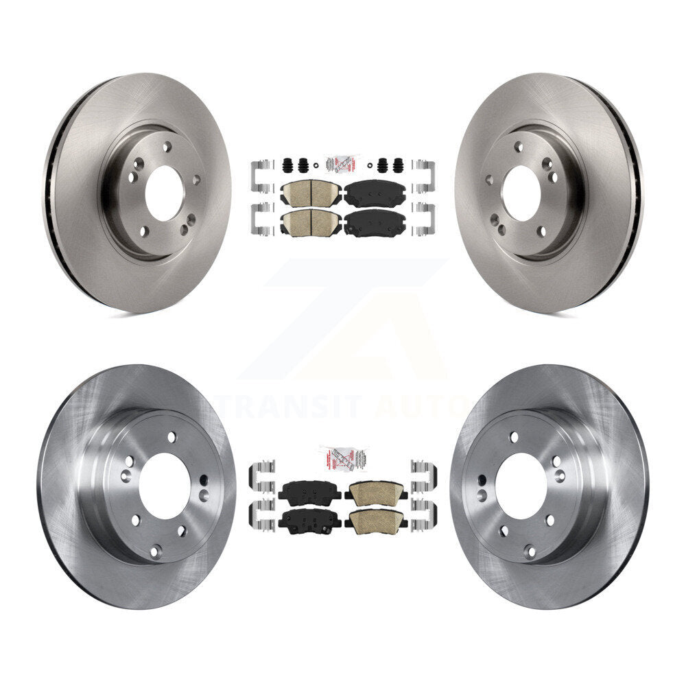 Front Rear Ceramic Pads And Disc Brake Rotors Kit For Hyundai Sonata 3.3L K8A-103134