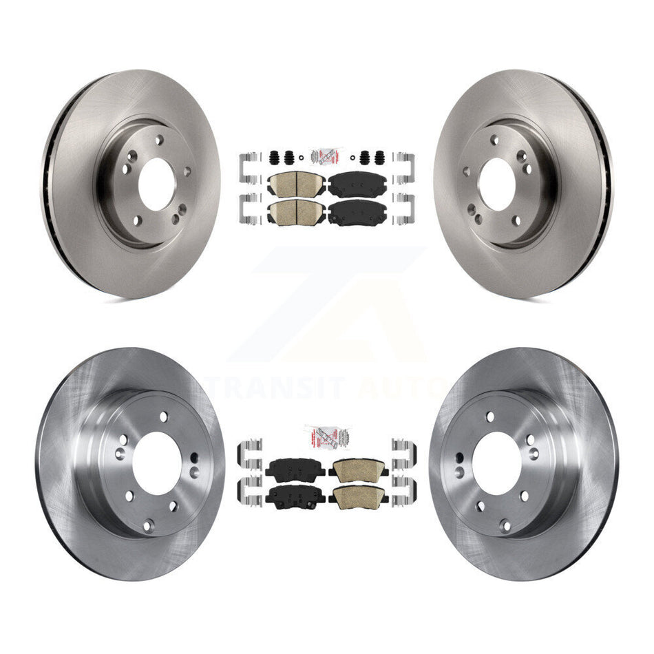 Front Rear Ceramic Pads And Disc Brake Rotors Kit For Hyundai Sonata 3.3L K8A-103134