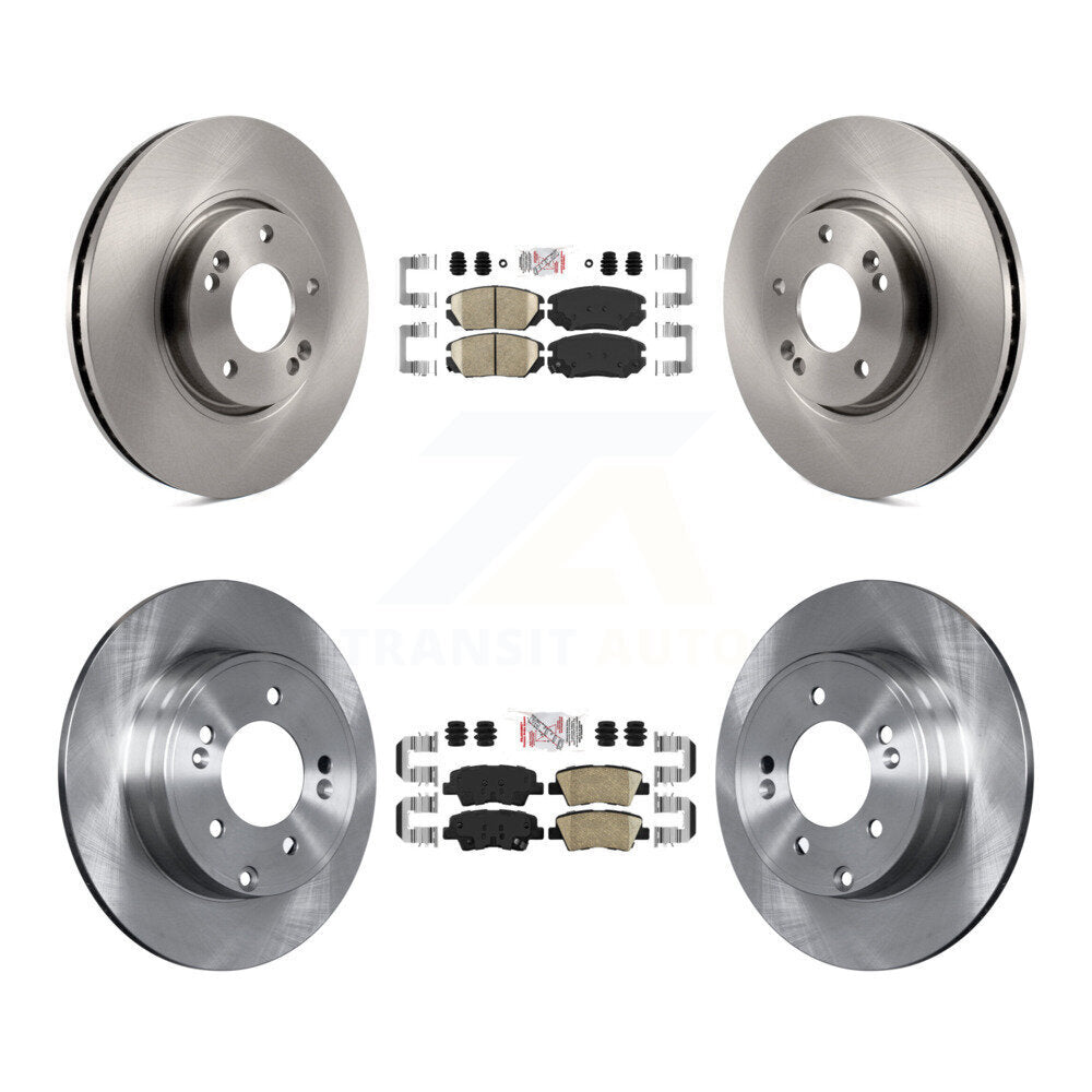 Front Rear Ceramic Pads And Disc Brake Rotors Kit For Hyundai Sonata 3.3L K8A-103135