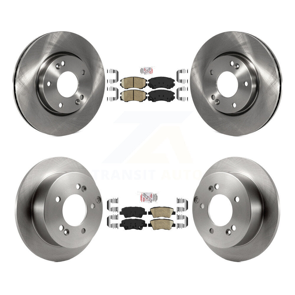 Front Rear Ceramic Pads And Disc Brake Rotors Kit For Hyundai Sonata 2.4L K8A-103136