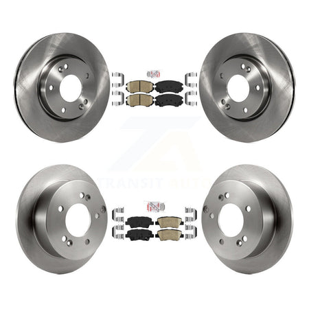Front Rear Ceramic Pads And Disc Brake Rotors Kit For Hyundai Sonata 2.4L K8A-103136
