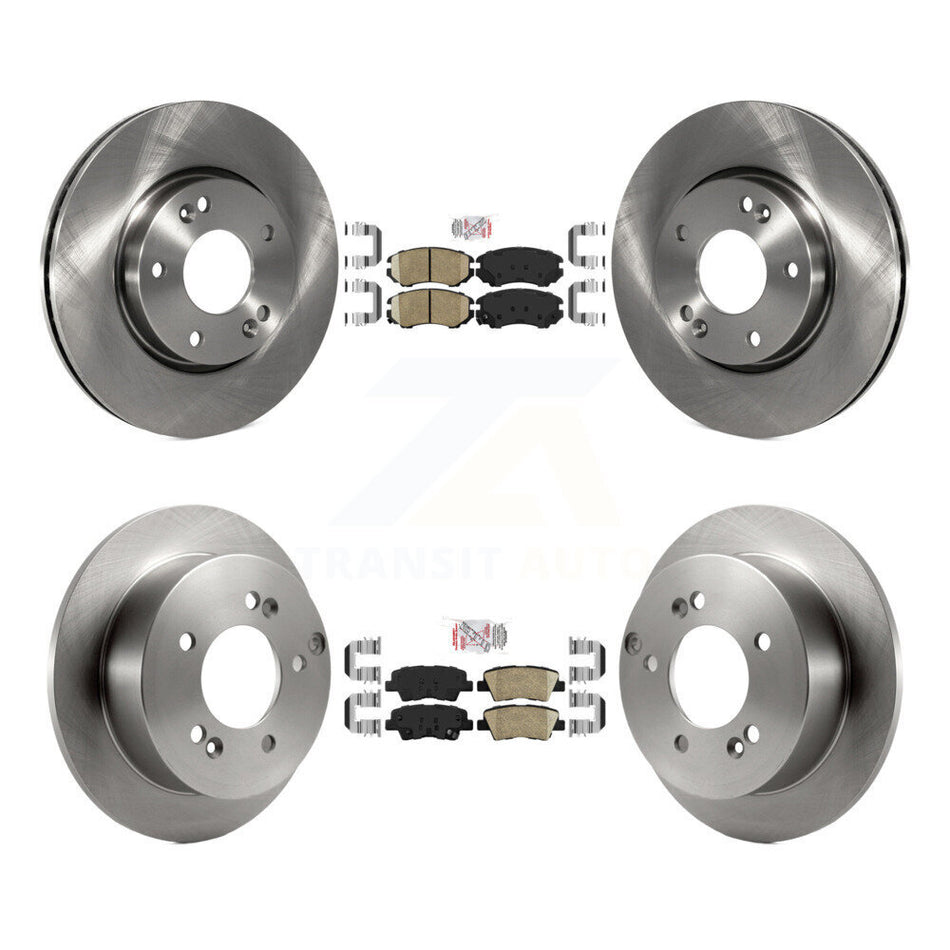 Front Rear Ceramic Pads And Disc Brake Rotors Kit For Hyundai Sonata 2.4L K8A-103136