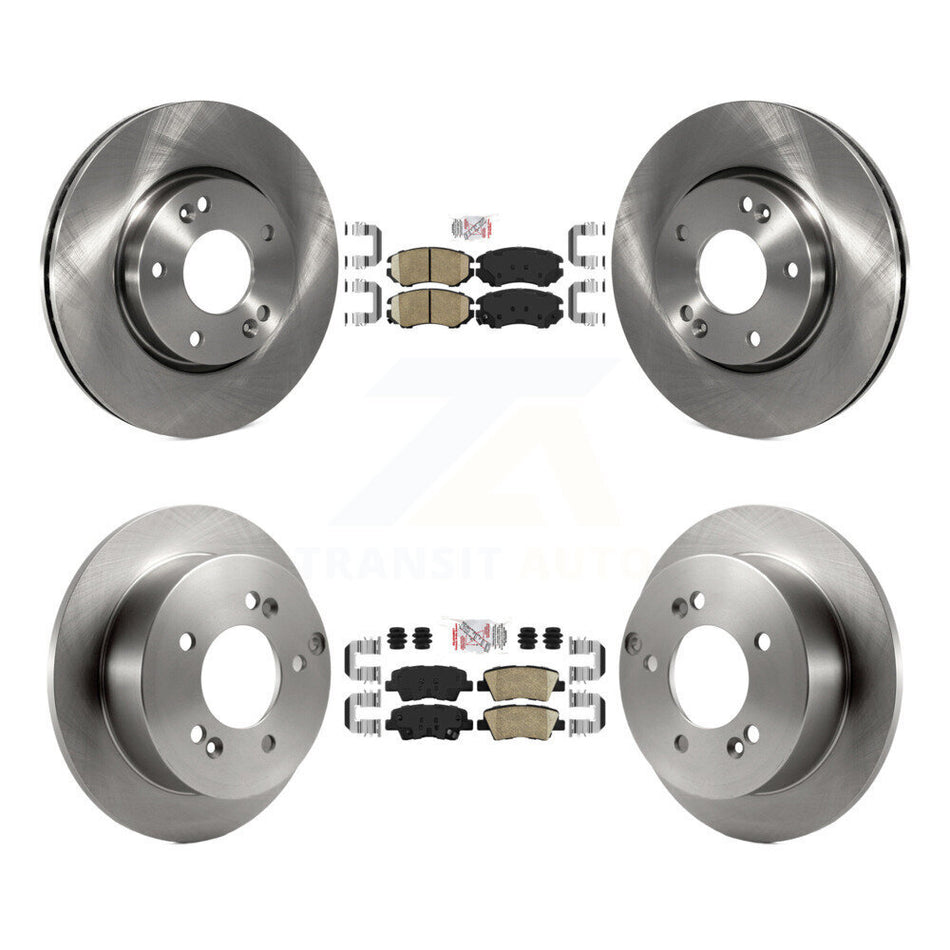 Front Rear Ceramic Pads And Disc Brake Rotors Kit For Hyundai Sonata 2.4L K8A-103137
