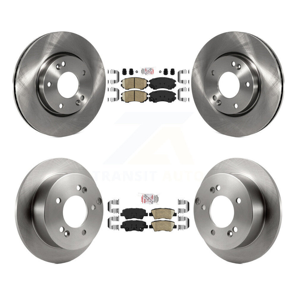 Front Rear Ceramic Pads And Disc Brake Rotors Kit For Hyundai Sonata 2.4L K8A-103138