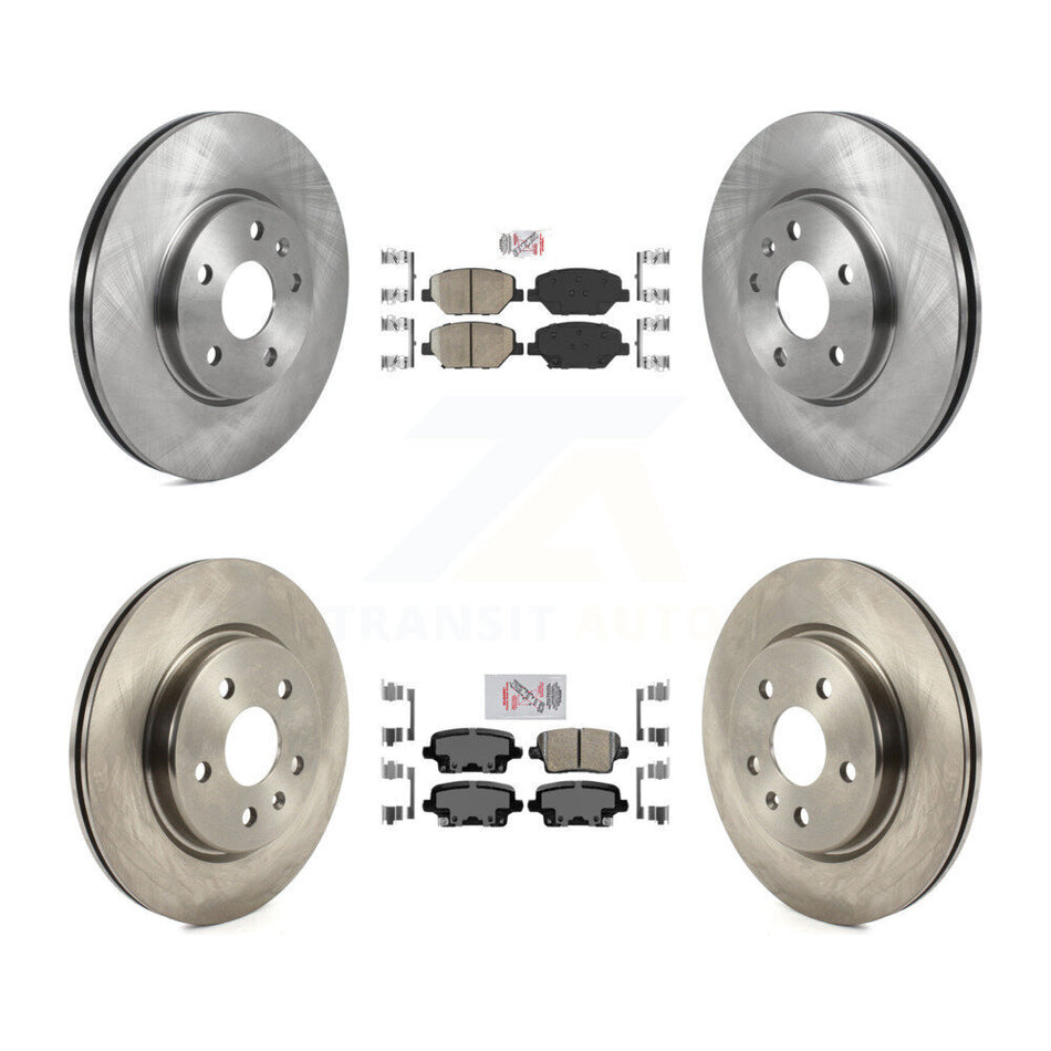 Front Rear Ceramic Pads And Disc Brake Rotors Kit For 2019 Cadillac XT4 K8A-103140