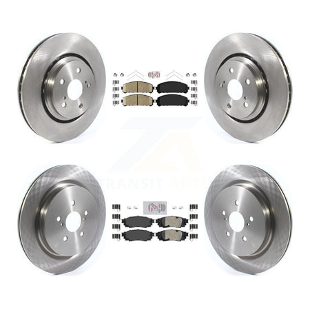 Front Rear Ceramic Pads And Disc Brake Rotors Kit For Lexus RX350 RX450h RX350L RX450hL K8A-103147