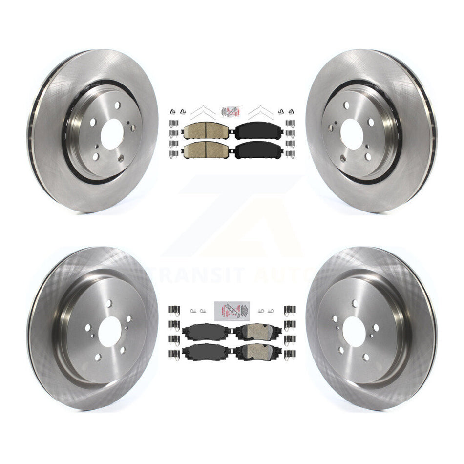 Front Rear Ceramic Pads And Disc Brake Rotors Kit For Lexus RX350 RX450h RX350L RX450hL K8A-103147