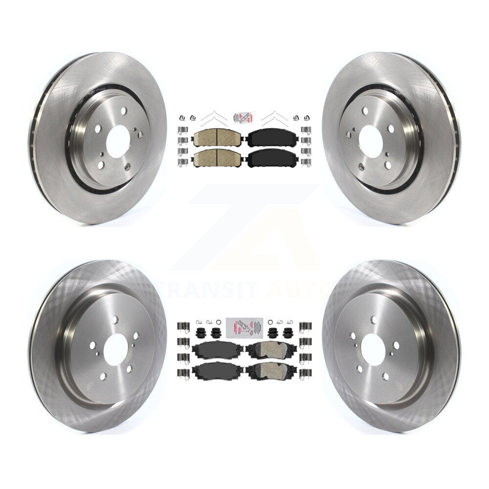 Front Rear Ceramic Pads And Disc Brake Rotors Kit For Lexus RX350 RX450h RX350L RX450hL K8A-103148