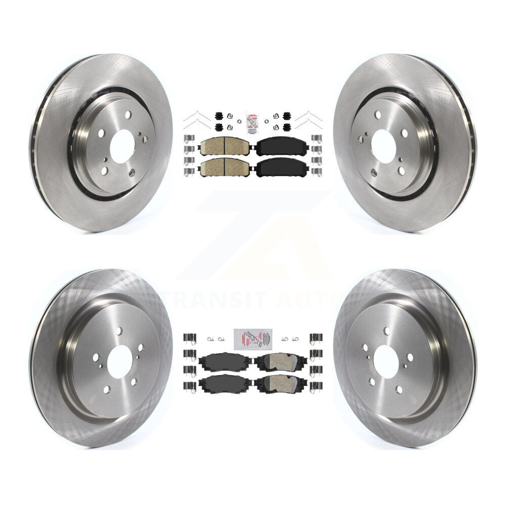 Front Rear Ceramic Pads And Disc Brake Rotors Kit For Lexus RX350 RX450h RX350L RX450hL K8A-103149
