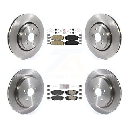 Front Rear Ceramic Pads And Disc Brake Rotors Kit For Lexus RX350 RX450h RX350L RX450hL K8A-103149