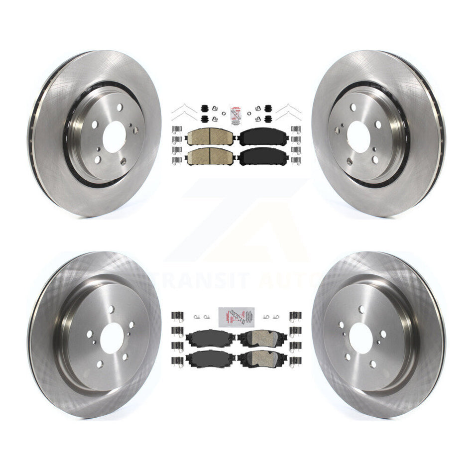Front Rear Ceramic Pads And Disc Brake Rotors Kit For Lexus RX350 RX450h RX350L RX450hL K8A-103149