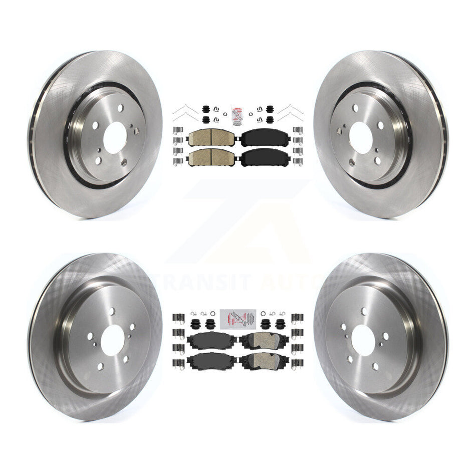 Front Rear Ceramic Pads And Disc Brake Rotors Kit For Lexus RX350 RX450h RX350L RX450hL K8A-103150