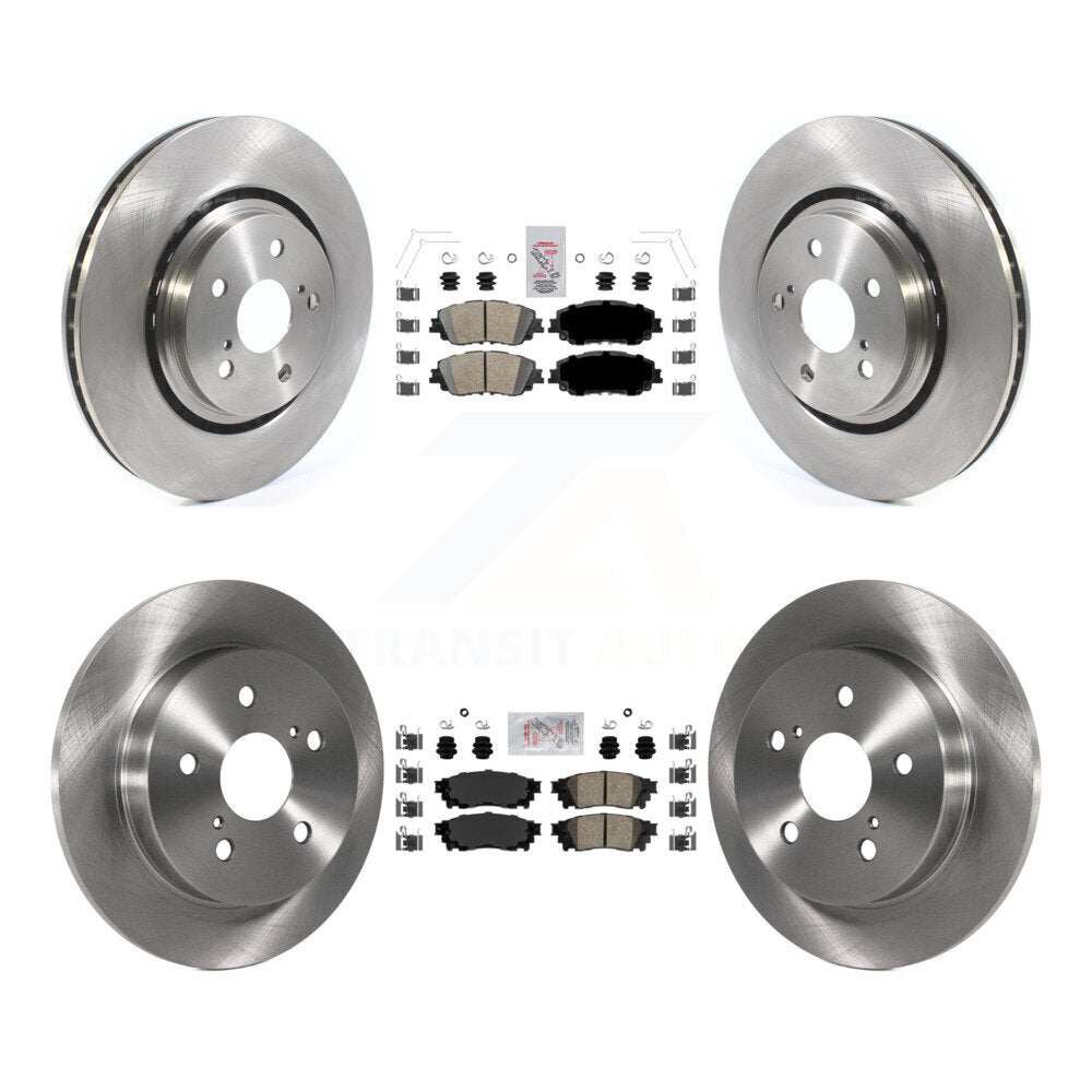 Front Rear Ceramic Pad & Disc Brake Rotors Kit For 2020 Toyota Camry XSE With TRD Package K8A-103154