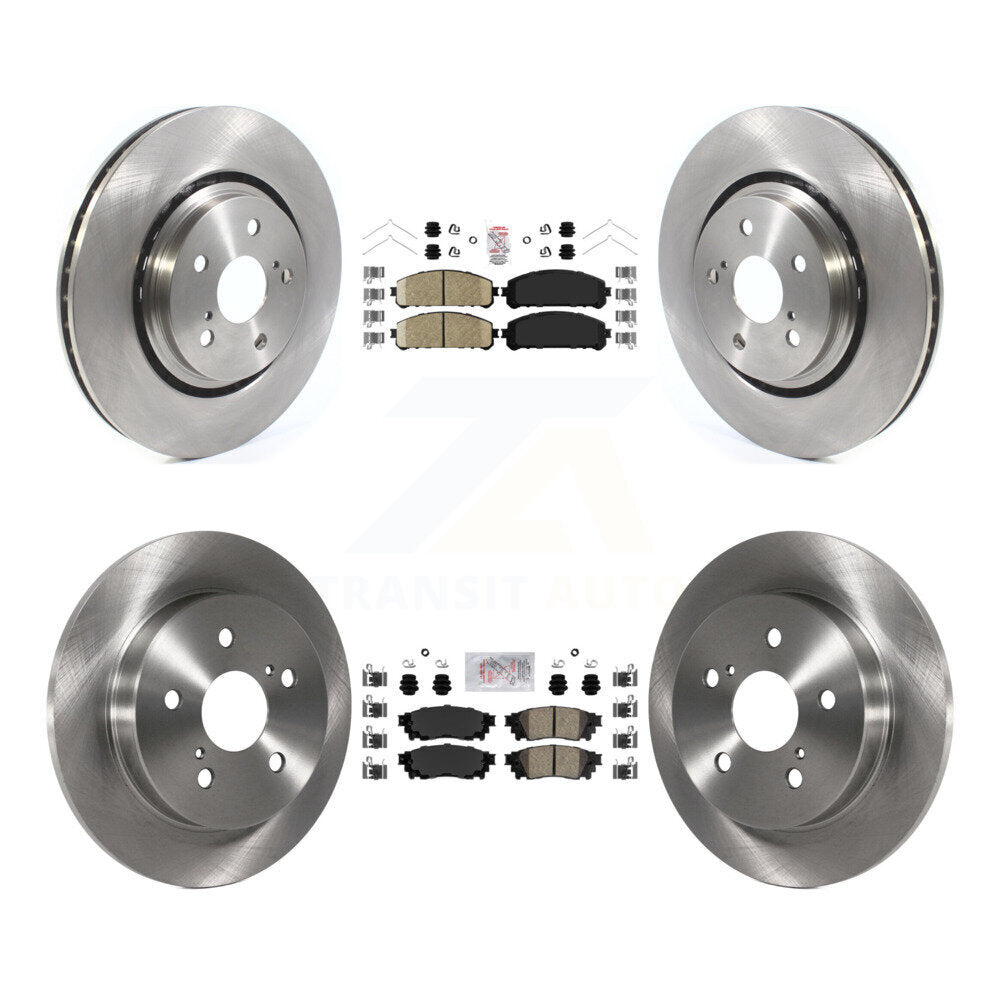 Front Rear Ceramic Pads And Disc Brake Rotors Kit For Toyota Camry Avalon TRD K8A-103156