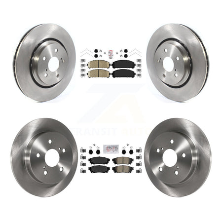 Front Rear Ceramic Pads And Disc Brake Rotors Kit For Toyota Camry Avalon TRD K8A-103156