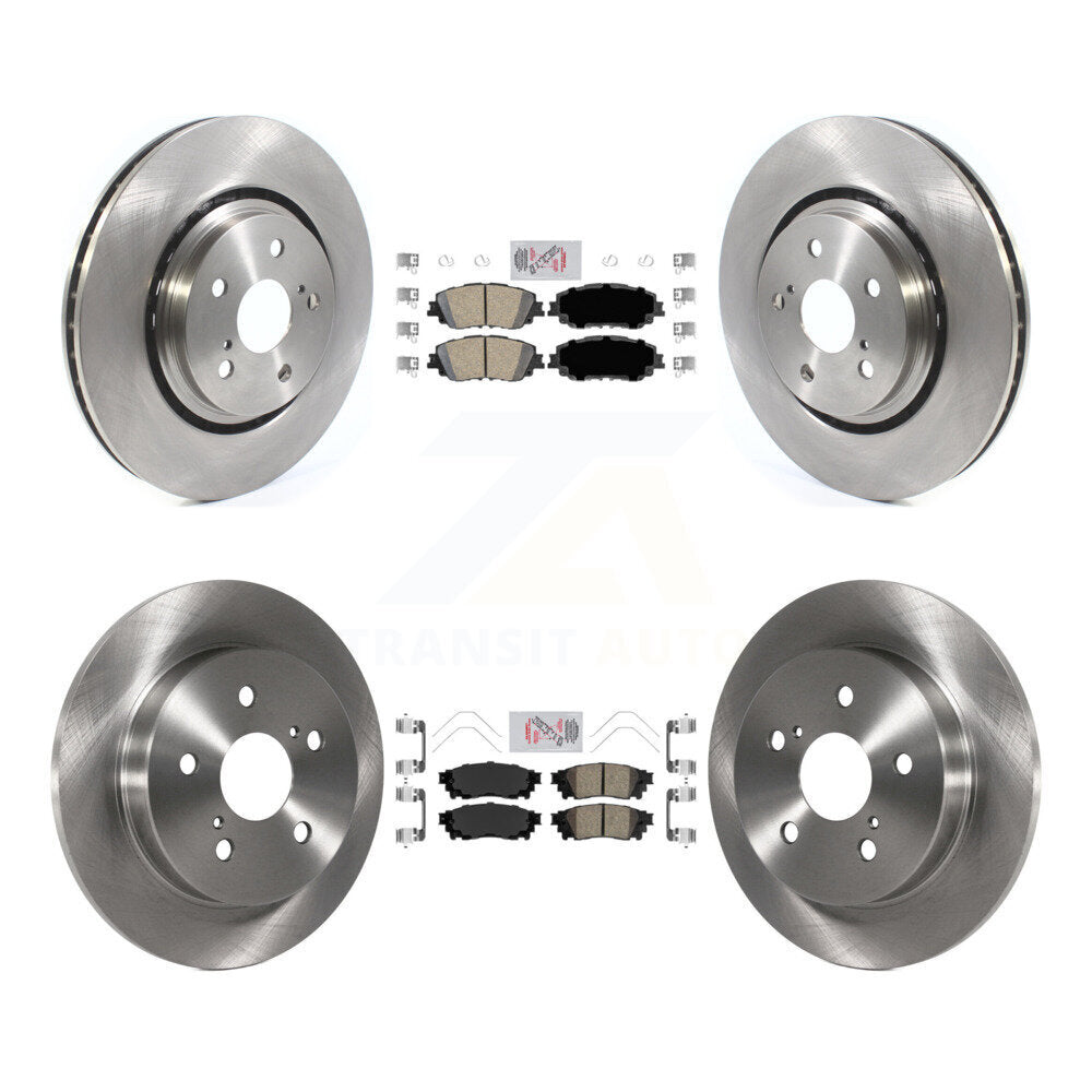 Front Rear Ceramic Pad & Disc Brake Rotors Kit For 2020 Toyota Camry XSE With TRD Package K8A-103157