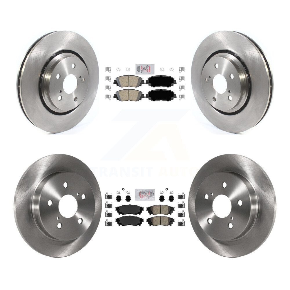 Front Rear Ceramic Pad & Disc Brake Rotors Kit For 2020 Toyota Camry XSE With TRD Package K8A-103158