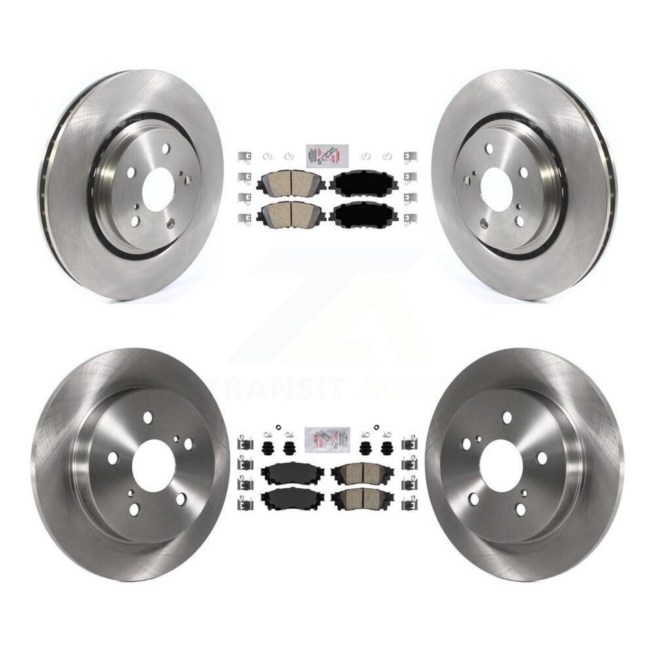 Front Rear Ceramic Pad & Disc Brake Rotors Kit For 2020 Toyota Camry XSE With TRD Package K8A-103158