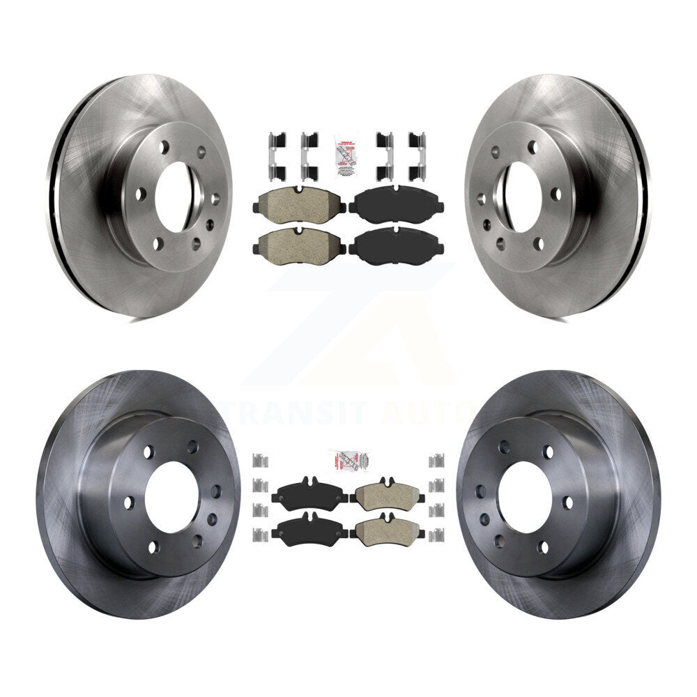 Front Rear Semi-Metallic Pad & Disc Brake Rotor Kit For Sprinter 2500 Mercedes-Benz Dodge K8A-103179