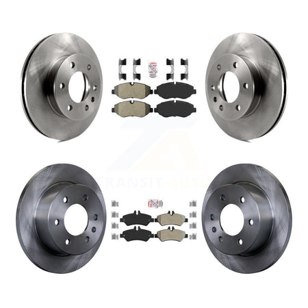 Front Rear Semi-Metallic Pad & Disc Brake Rotor Kit For Sprinter 2500 Mercedes-Benz Dodge K8A-103179