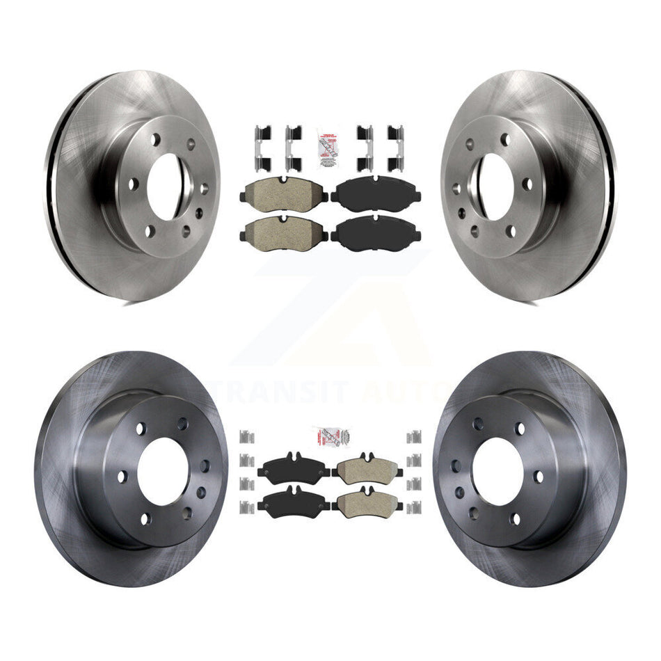 Front Rear Semi-Metallic Pad & Disc Brake Rotor Kit For Sprinter 2500 Mercedes-Benz Dodge K8A-103179