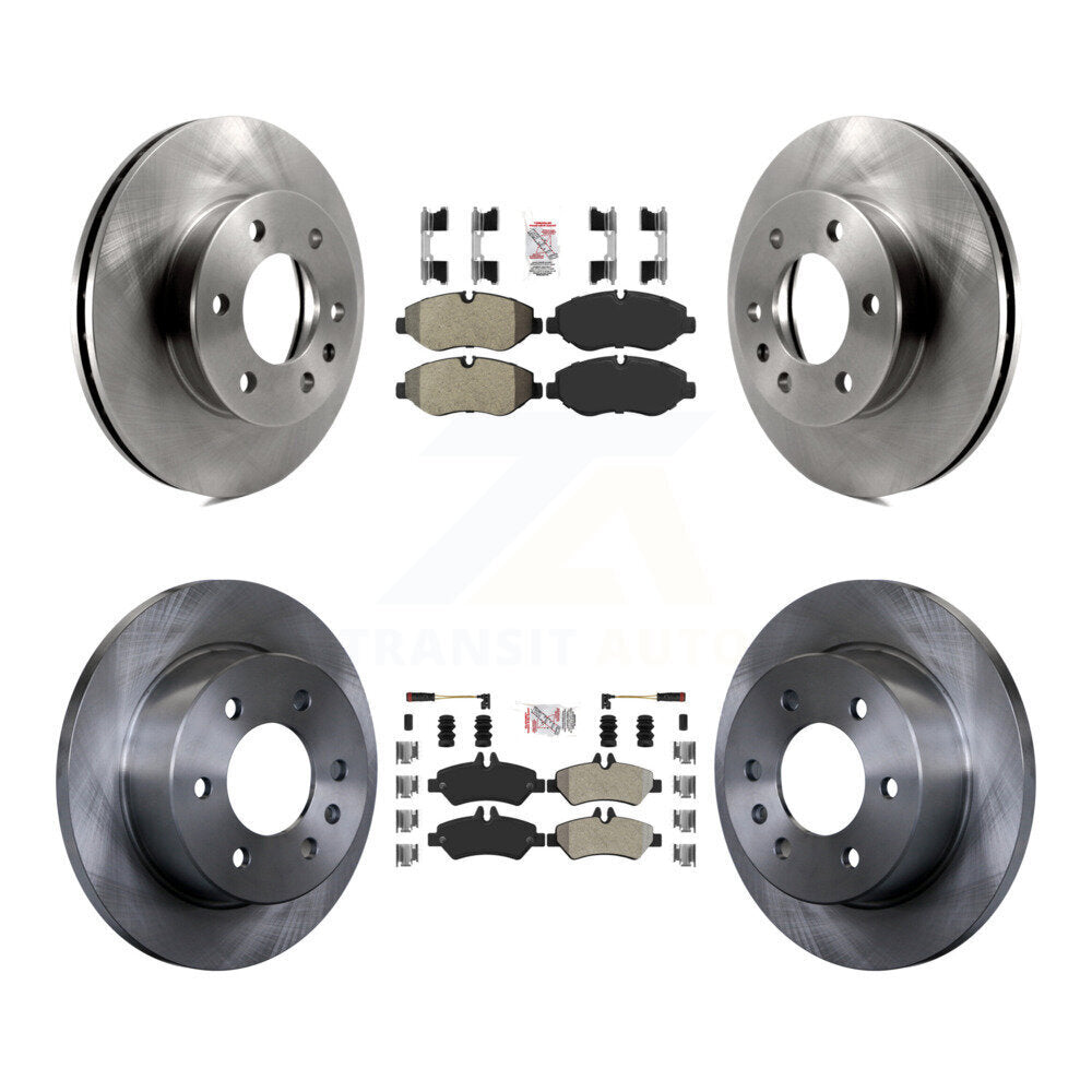 Front Rear Semi-Metallic Pad & Disc Brake Rotor Kit For Sprinter 2500 Mercedes-Benz Dodge K8A-103180