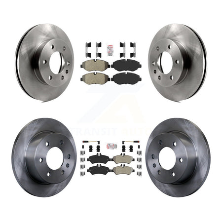 Front Rear Semi-Metallic Pad & Disc Brake Rotor Kit For Sprinter 2500 Mercedes-Benz Dodge K8A-103180