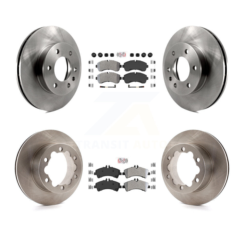 Front Rear Semi-Metallic Pad Brake Rotor Kit For Sprinter 3500 Mercedes-Benz Dodge 3500XD K8A-103185