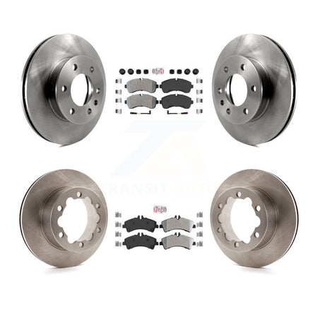 Front Rear Semi-Metallic Pad Brake Rotor Kit For Sprinter 3500 Mercedes-Benz Dodge 3500XD K8A-103185
