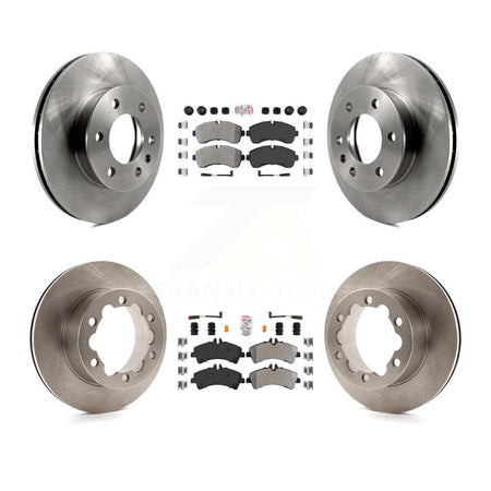 Front Rear Semi-Metallic Pad Brake Rotor Kit For Sprinter 3500 Mercedes-Benz Dodge 3500XD K8A-103186