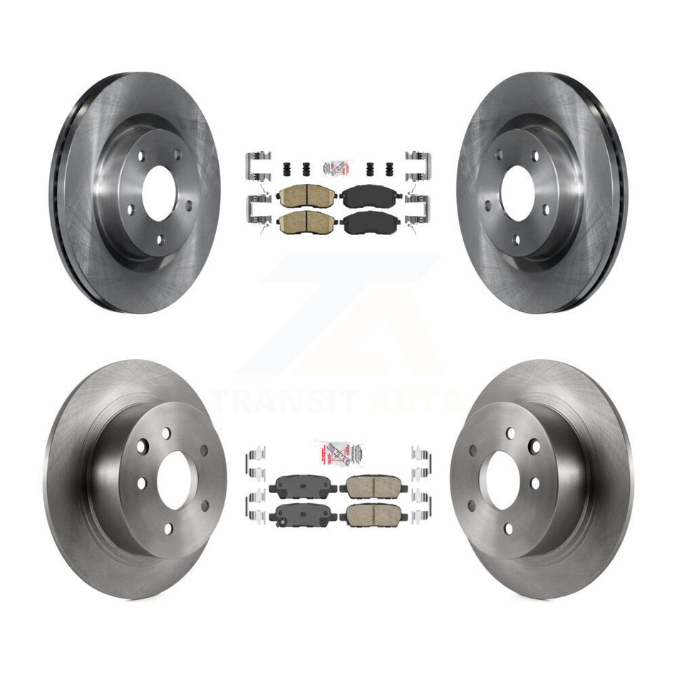 Front Rear Ceramic Pads And Disc Brake Rotors Kit For 2007-2009 Nissan Altima K8A-103206