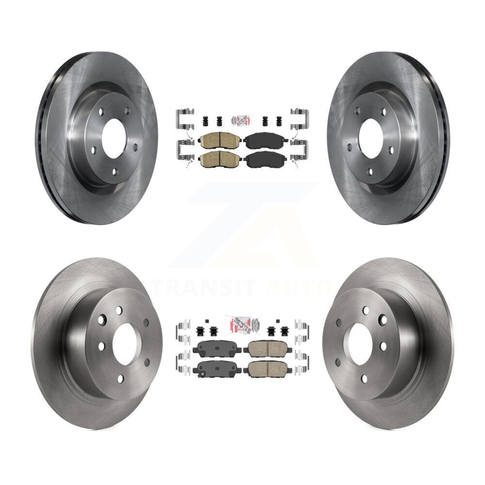 Front Rear Ceramic Pads And Disc Brake Rotors Kit For 2007-2009 Nissan Altima K8A-103207