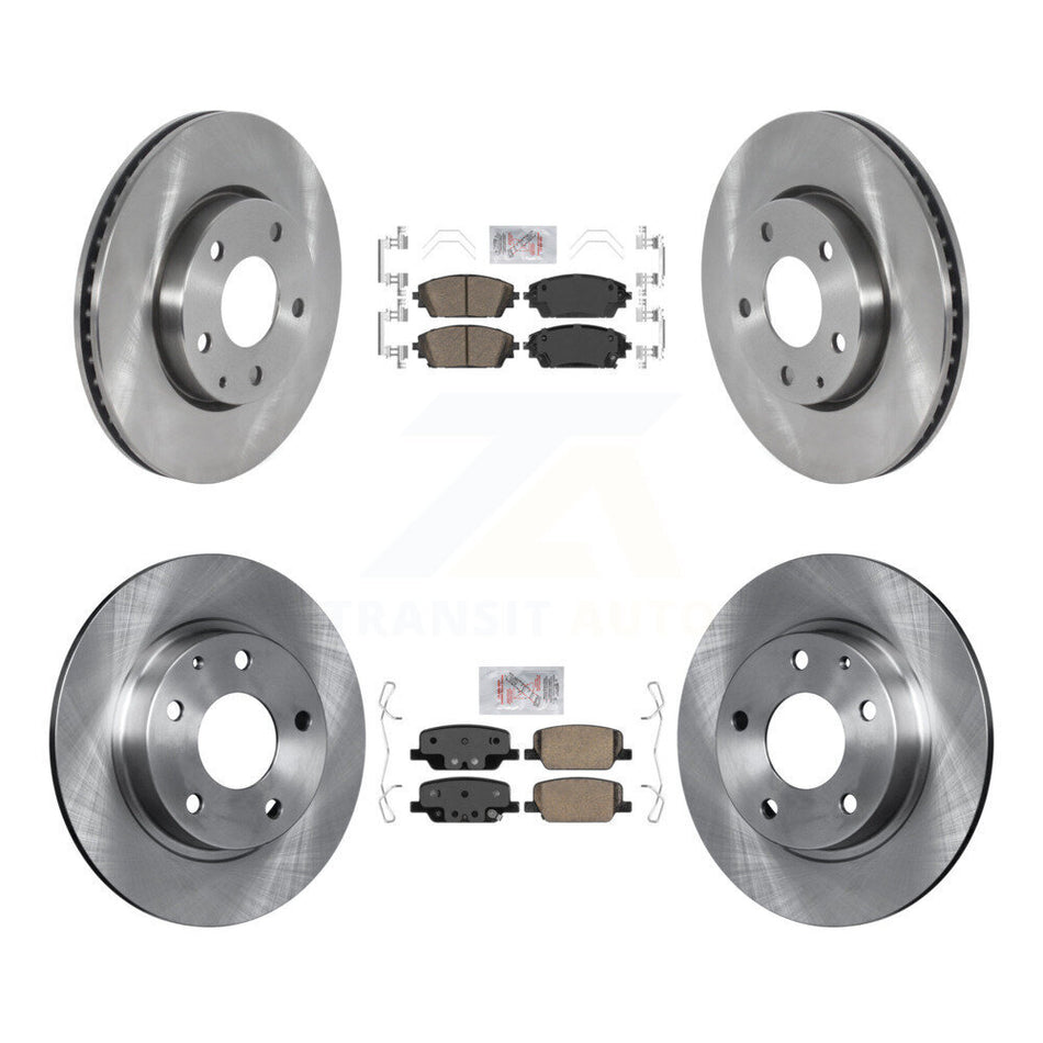 Front Rear Ceramic Pads And Disc Brake Rotors Kit For Mazda 3 Sport FWD K8A-103209