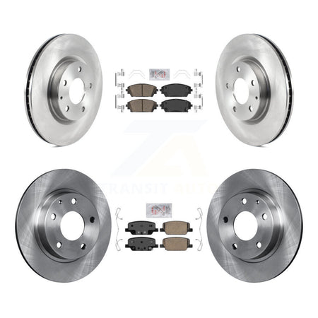 Front Rear Ceramic Pads And Disc Brake Rotors Kit For Mazda 3 Sport AWD K8A-103210