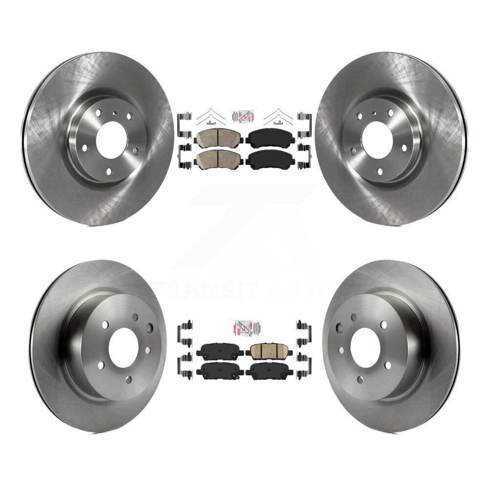 Front Rear Ceramic Pads And Disc Brake Rotors Kit For Nissan Maxima K8A-103213