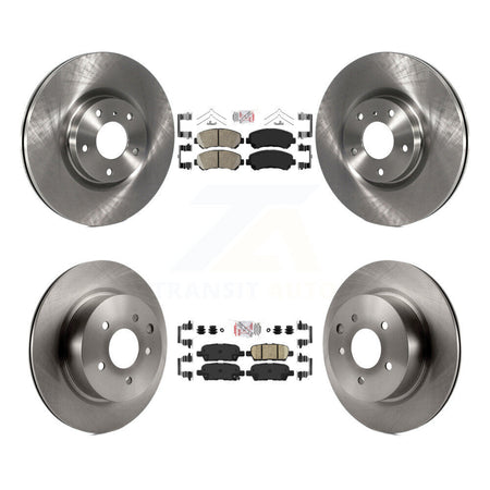 Front Rear Ceramic Pads And Disc Brake Rotors Kit For Nissan Maxima K8A-103214