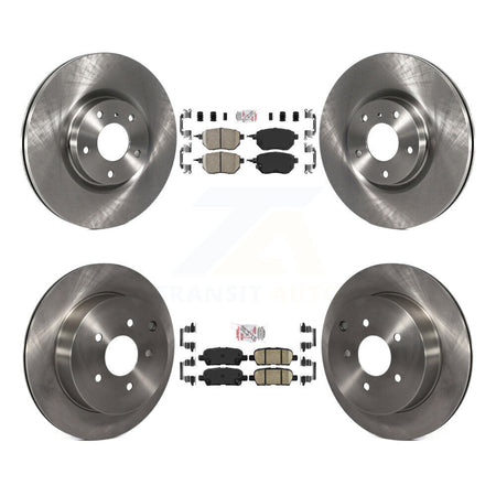 Front Rear Ceramic Pads And Disc Brake Rotors Kit For Nissan Murano K8A-103216