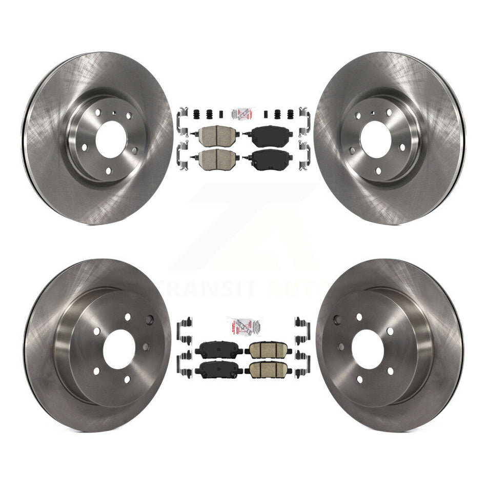 Front Rear Ceramic Pads And Disc Brake Rotors Kit For Nissan Murano K8A-103216