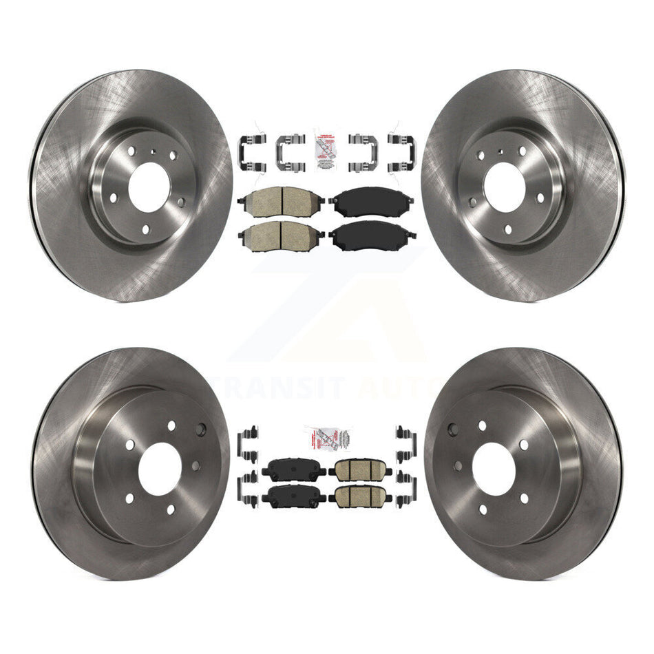Front Semi-Metallic Rear Ceramic Pads And Disc Brake Rotors Kit For Nissan Murano K8A-103218