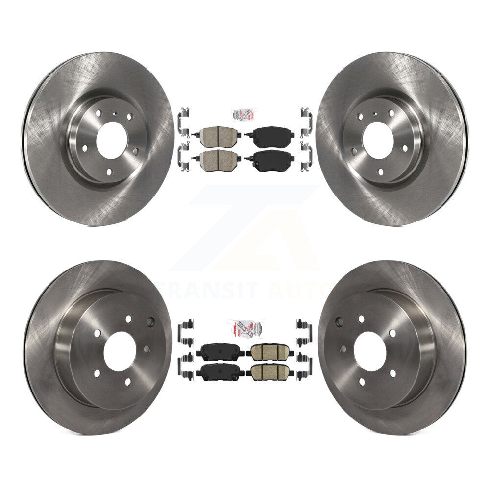Front Rear Ceramic Pads And Disc Brake Rotors Kit For Nissan Murano K8A-103220