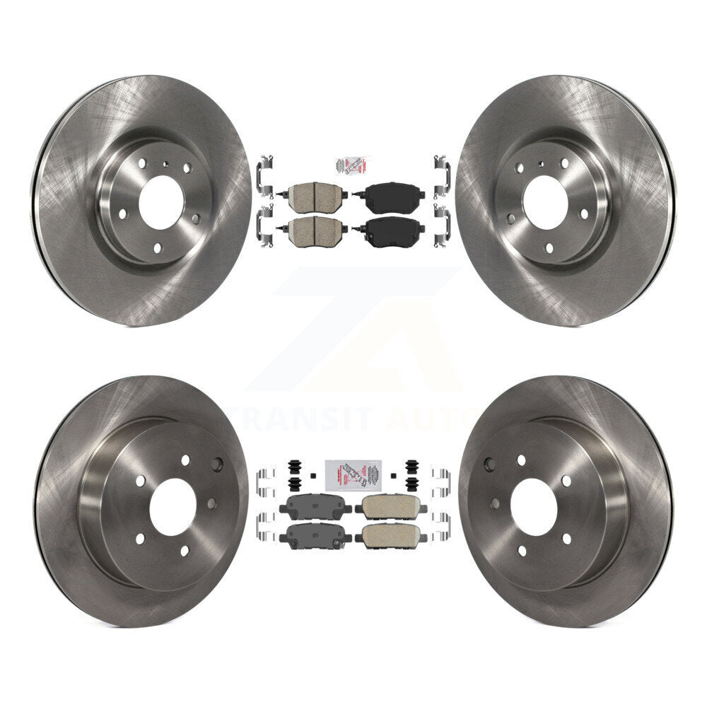 Front Rear Ceramic Pads And Disc Brake Rotors Kit For Nissan Murano K8A-103232