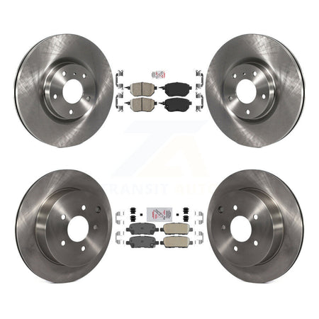 Front Rear Ceramic Pads And Disc Brake Rotors Kit For Nissan Murano K8A-103232