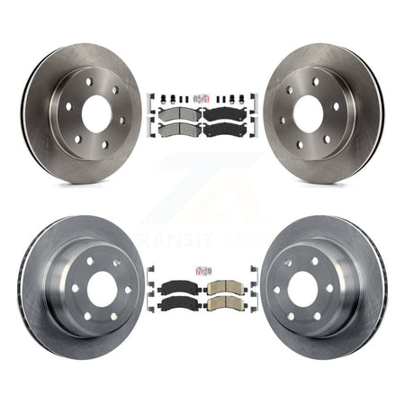 Front Semi-Metallic Rear Ceramic Pad Brake Rotors Kit For Chevrolet Avalanche 1500 GMC XL K8A-103237