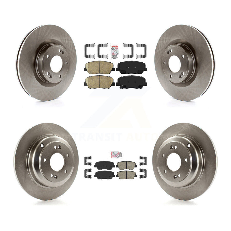 Front Rear Ceramic Pads And Disc Brake Rotors Kit For Hyundai Genesis Coupe K8A-103243