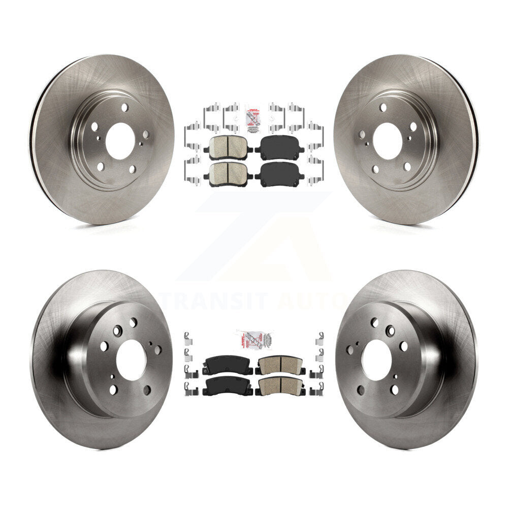 Front Rear Ceramic Pads And Disc Brake Rotors Kit For 1999-2001 Lexus RX300 FWD K8A-103252