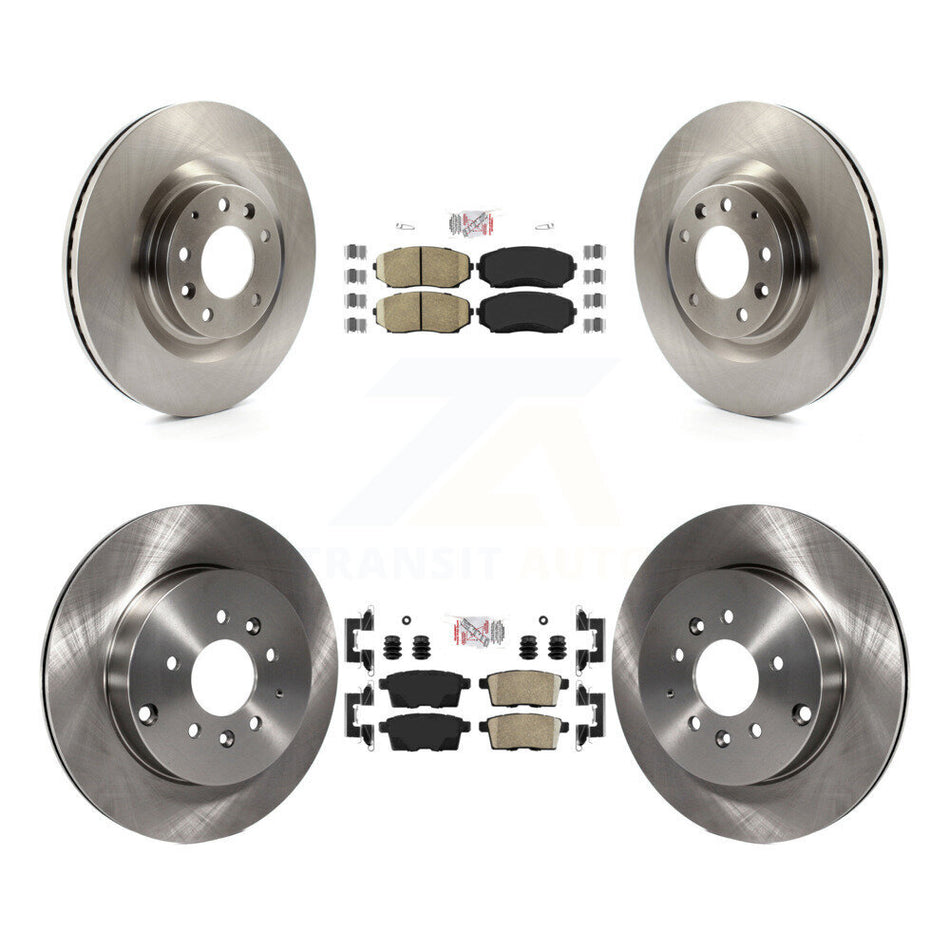 Front Rear Ceramic Pads And Disc Brake Rotors Kit For 2007-2015 Mazda CX-9 K8A-103259